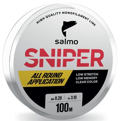 Леска SNIPER/Salmo 100м 0.27мм 5.20кг 