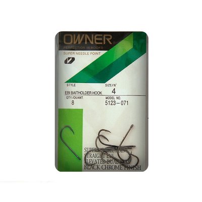 Крючок Owner 5123 BC №4 Ebi Baitholder 8шт ow-5123BC-4